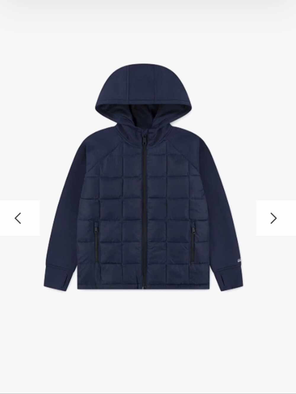 Abercrombie kids Boys YPB Lightweight Hybrid Jacket in navy NWOT Size 15/16